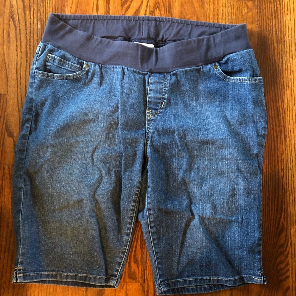 Maternity jean shorts